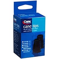 Cane Tip 3/4, Black