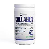 Collagen Hydrolyzed Multi Powder - Premium Blend with Hyaluronic Acid, Biotin, and Vitamin C for Skin, Hair, Nails, and Joint Health - Grass-Fed, GMO-Free, Keto Friendly | 330g