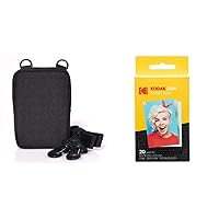 Zink Camera Case Bundle for Kodak Instant Print Cameras + Premium Photo Paper (20 Sheets)