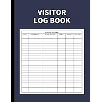 Visitor Log Book: Guest Sign In and Sign Out Register for Offices and Businesses: Tracking 3000 Entries with Ease (Midnight Blue)