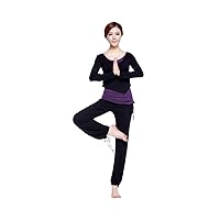 GENUINE 95% Modal Sports Clothes Soft Yoga Wear (3 Pieces) Woman Running (Black, L)