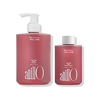 Rosy Night Repair Treatment Set – Repair Shampoo + Repair Ampoule, Daily Haircare for Damaged, Dyed and Frizzy Hair, Ceramide & Protein Complex, Vegan Haircare, Silicone, Sulfate & Paraben Free