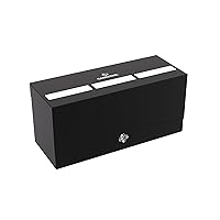Gamegenic Triple Deck Holder 300+ XL - Compact Storage Solution for Three Decks or 300 Double-Sleeved Cards, Includes Three Removable Deck Holders, Black Color, Made