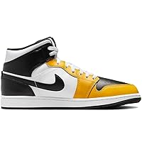 Nike DQ8426-701 Air Jordan 1 MID [AIR JORDAN 1 MID] Yellow Ochre/White/Yellow Ochre/Black