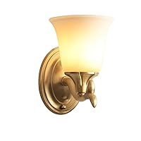 KUYT Sconce Fixture Gold Nordic Personality Copper Metal Wall Light Edison E27 Fashion Simplicity Glass Wall Lamp Restaurant Bar Corridor Sconce Luxurious Living Room Background Wall Lantern Indoor Ho