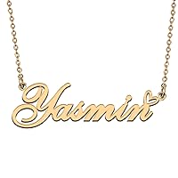 Personalized Custom Initial Pendant Name Necklaces for Women Girls in Gold Silver