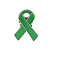 1 Liver Disease Awareness Jewelry-Quality Enamel Ribbon Pin With Clutch Clasp Pin - Show Your Support For Liver Disease Awareness