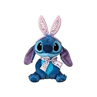 Disney Stitch Plush Easter Bunny, Small 9 1/2 Inch, for Boys and Girls, Squishy Animals, Perfect Easter Basket Stuffer or Spring Decor, Suitable for All Ages 0+