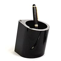 Bey-Berk D175 Stainless Steel Pen Cup with Black Enamel Finish