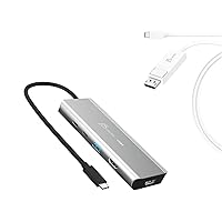 j5create USB4 Dual 4K Multi-Port Hub + USB-C to DisplayPort Cable (JCD401+JCA141)