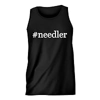 #needler - Hashtag Men's Comfortable Humor Adult Tank Top