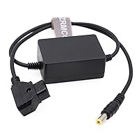 Anton V-Mount Gold Mount Battery D-tap to DC Barrel Power Cable for Canon C70 XF605 XF705 Camera (Straight DC)
