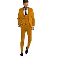 Mens Velvet Suits Blazer 3 Piece Slim Fit Suit Jacket Tuxedo Blazer Tux Groomsman Party Jackets