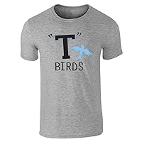 Pop Threads T Birds Tbird Gang Logo Retro 50s 60s Cosplay Graphic Tee T-Shirt for Men