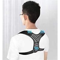 Posture Corrector for Back Belt Prevent Slouching Relieve Pain Posture Straps Clavicle Support Brace for Women Men 40-90 KG (Size : Large)