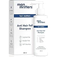 LAM Man Mats Double DHT Blocking Anti Hair Fall Shampoo for Men & Women with Saw Palmetto, Caffeine, Biotin & Argan Oil, 200 ml, 6.76 Fl Oz