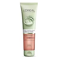L'Oreal Paris Skincare Pure-Clay Facial Cleanser with Red Algae for Rough and Clogged Pores to Exfoliate and Refine, 4.4 fl; oz.