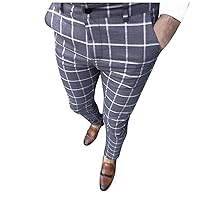 Plaid Pajama Pants for Men, Men's Plaid Pajama Pants Sleepwear Long Lounge Pant Drawstring Elastic Waist Sweatpants Trousers