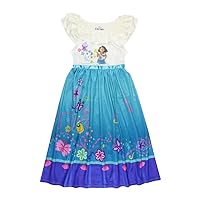 Disney Girls' Encanto Fantasy Gown Nightgown, ENCANTO GARDEN 2, 4T