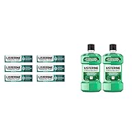 Listerine Essential Care Toothpaste, Bad Breath Treatment, Cavity Prevention & Freshburst Antiseptic Mouthwash for Bad Breath