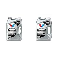 Valvoline Advanced Full Synthetic SAE 0W-20 Motor Oil 5 QT (Pack of 2)