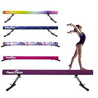 8FT Adjustable&Foldable Gymnastics Balance Beam,Home Gym Equipment,Easy Assembling and Storage,No Tool Require,for Kids Children Girls Training