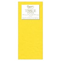 Caspari Solid Tissue Paper in Yellow, 8 Sheets Included