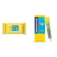 Preparation H Hemorrhoid Flushable Wipes with Witch Hazel for Skin Irritation Relief - 96 Count & Hemorrhoid Cooling Gel with Aloe for Fast Discomfort Relief - 0.9 Oz Tube