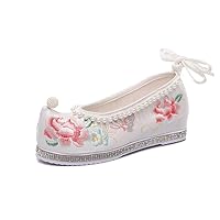 Spring with Antique Beaded Embroidered Shoes Women's Cloth Shoes