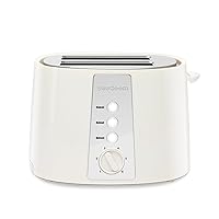 SEEDEEM Toaster 2 Slice, Extra Wide Slot Toaster, 6 Shade Settings, Bread Toaster with Cancel, Defrost, Reheat Function, Extra Wide Slots for Waffle or Bagel, Removable Crumb Tray, 750W, Cream White