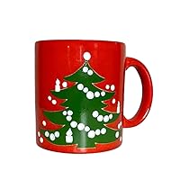 Christmas Tree Mug - Holiday Collection - – Holiday Porcelain Coffee Mugs – Durable Red Coffee Cups – Dishwasher & Microwave Safe Christmas Mug – Holiday Coffee Gifts for Women & Men (12 oz)
