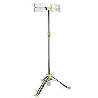 Voyager PVLR8000A-C 8000 Lumen Collapsible Cordless Tripod LED Work Light. BARE Light Only. 3-Way Power. AC or DC Adaptor or Battery Needed to Use Light