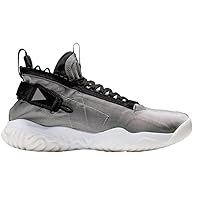 Nike BV1654-002 Air Jordan Proto React Retro Basketball Running Sneakers, Casual Shoes, Mid-Cut, Gray White, Black, Ash, White, Black, 33.0 cm