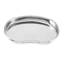 Tray,Stainless Steel Kidney Tray, Kidney Shaped Emesis Basin, Dental Lab Instruments Surgical Trays, Reusable Metal Kidney Dish,for Soiled Dressings, Medic Waster,Veterinary Use