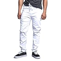 Men's Casual Twill Stretch Jogger Pants