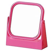 ヤマムラ(Yamamura) Mini Lady M-216 Square Stand Mirror, Pink