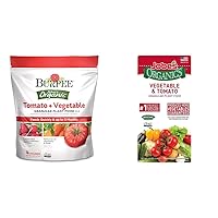 Burpee Organic Tomato & Vegetable Granular Plant Food, 4 lb & Jobe’s Organics 09026 Fertilizer, 4 lb