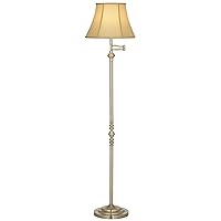 Regency Hill Montebello Traditional Adjustable Swing Arm Floor Lamp Standing 60