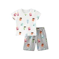 Children's Suit,New Summer Children's Clothing,Boys' Short-Sleeved Shirts and Shorts Printed Two-Pieces Suits.