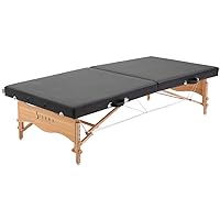Low-Level Massage Table, Black