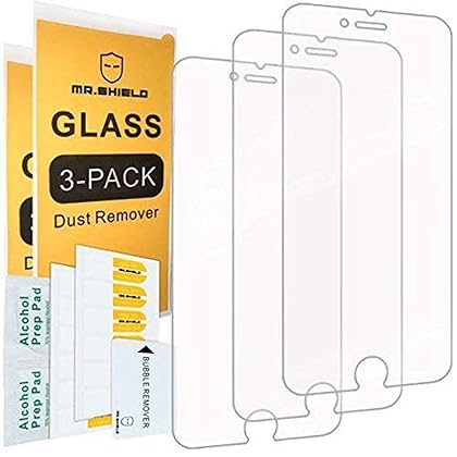 Mr.Shield [Tempered Glass] Screen Protector For iPhone 6 / iPhone 6S / iPhone 7 / iPhone 8 [3-Pack] Screen Protector