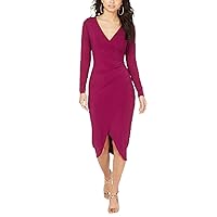 Thalia Sodi Women's Crossover Dress Purple Size Large