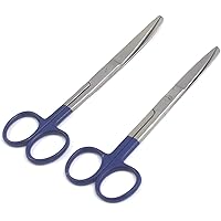 OdontoMed2011 Lot of 2 Pieces Operating Scissor, Sharp/Blunt, Straight & Curved, 5.5