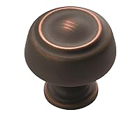 Cabinet Knob | Oil Rubbed Bronze | 1-3/16 inch (30 mm) Diameter | Kane | 1 Pack | Drawer Knob | Cabinet Hardware