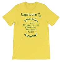 Astrology Apparel Capricorn Zodiac T-Shirt Yellow
