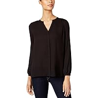 NYDJ Women's Petite Size 3/4 Sleeve Pintuck Blouse