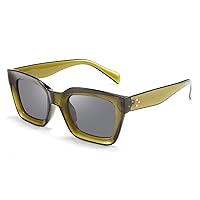 FEISEDY Classic Women Sunglasses Fashion Thick Square Sun Glasses Chunky Frame UV400 B2471