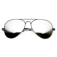 zeroUV FULL MIRROR Mirrored Metal Aviator Sunglasses