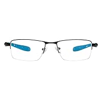 SAV Eyewear Men's Sportex Ar4145 Blue Rimless Reading Glasses, 30.8 mm + 2