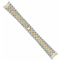 Ewatchparts 20MM 18K/SS TWO TONE JUBILEE WATCH BAND COMPATIBLE WITH ROLEX 36MM NEW MODEL HIDDEN CLASP
